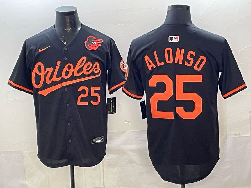 Men Baltimore Orioles #25 Alonso Black Game 2026 Nike MLB Jersey style 002->baltimore orioles->MLB Jersey